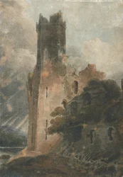 Ein Burgturm (Caernarvon Castle)